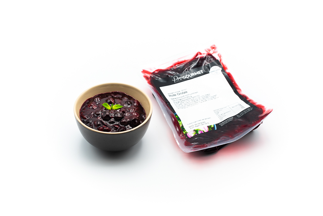 Rote Grütze 250gr, mit Beeren und Bourbon Vanille, leicht gebunden ...